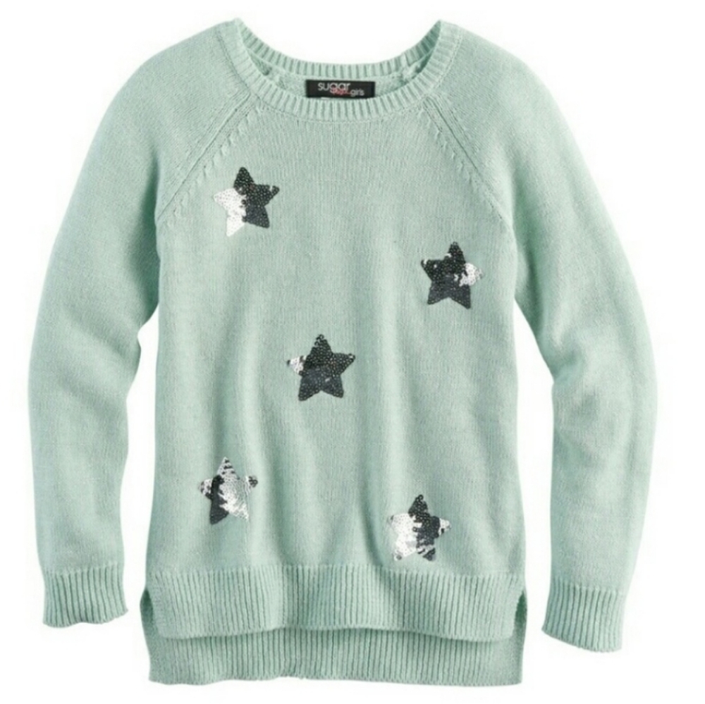 SUGAR RUSH Sequin Embellished Sweater